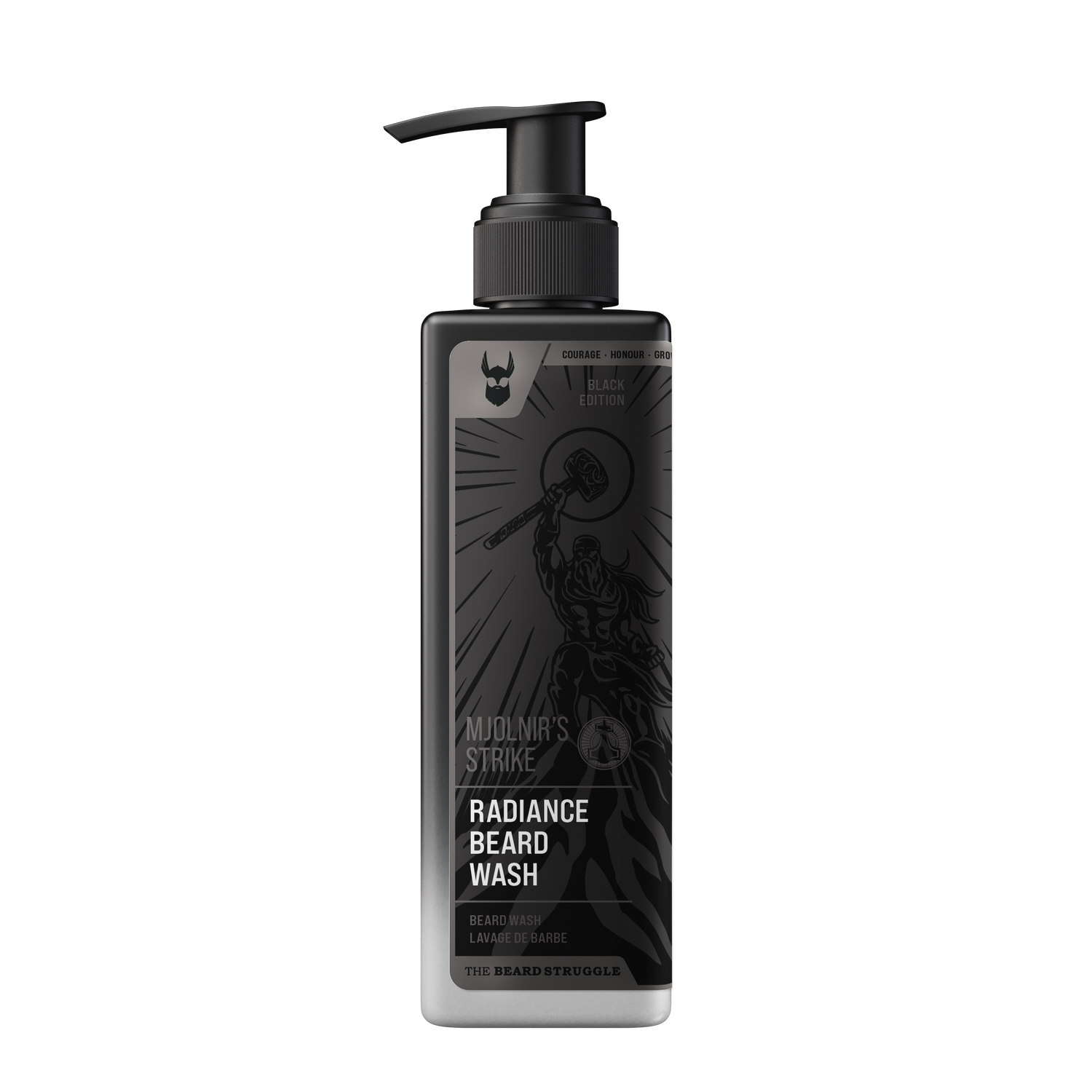 The Beard Struggle Radiance Beard Wash Mjolnir's Strike -partashampoo 240 ml pumppupullossa