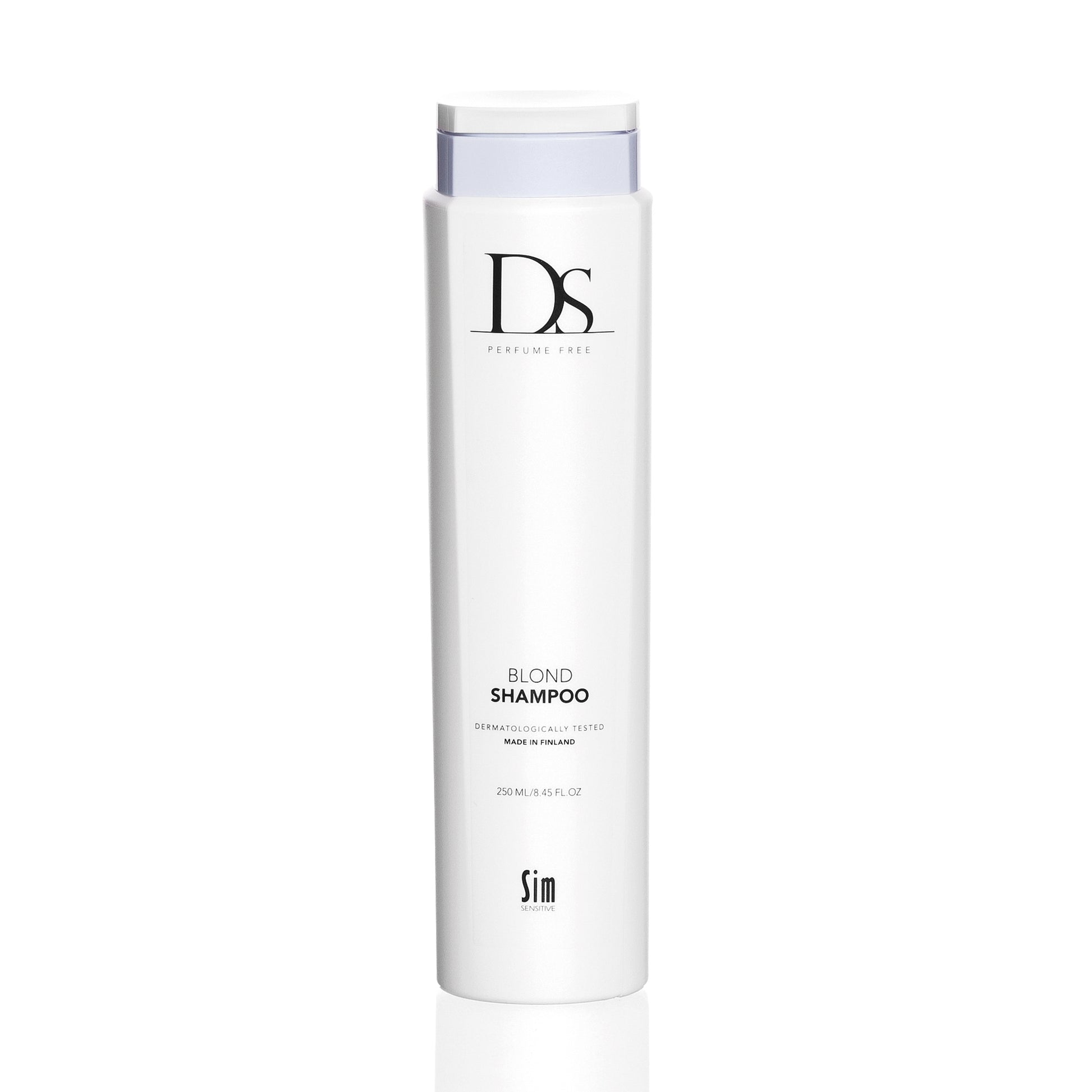 Sim Sensitive DS Blond Shampoo hajusteeton sininen silver hopeashampoo
