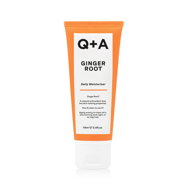 Q+A Ginger Root Daily Moisturiser -kosteusvoide tuubi 75ml