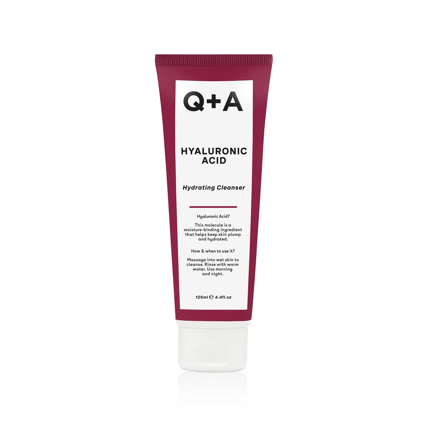 Q+A Hyaluronic Acid Hydrating Cleanser - kosteuttava kasvojenpuhdistusaine Hyaluronihappo 125ml