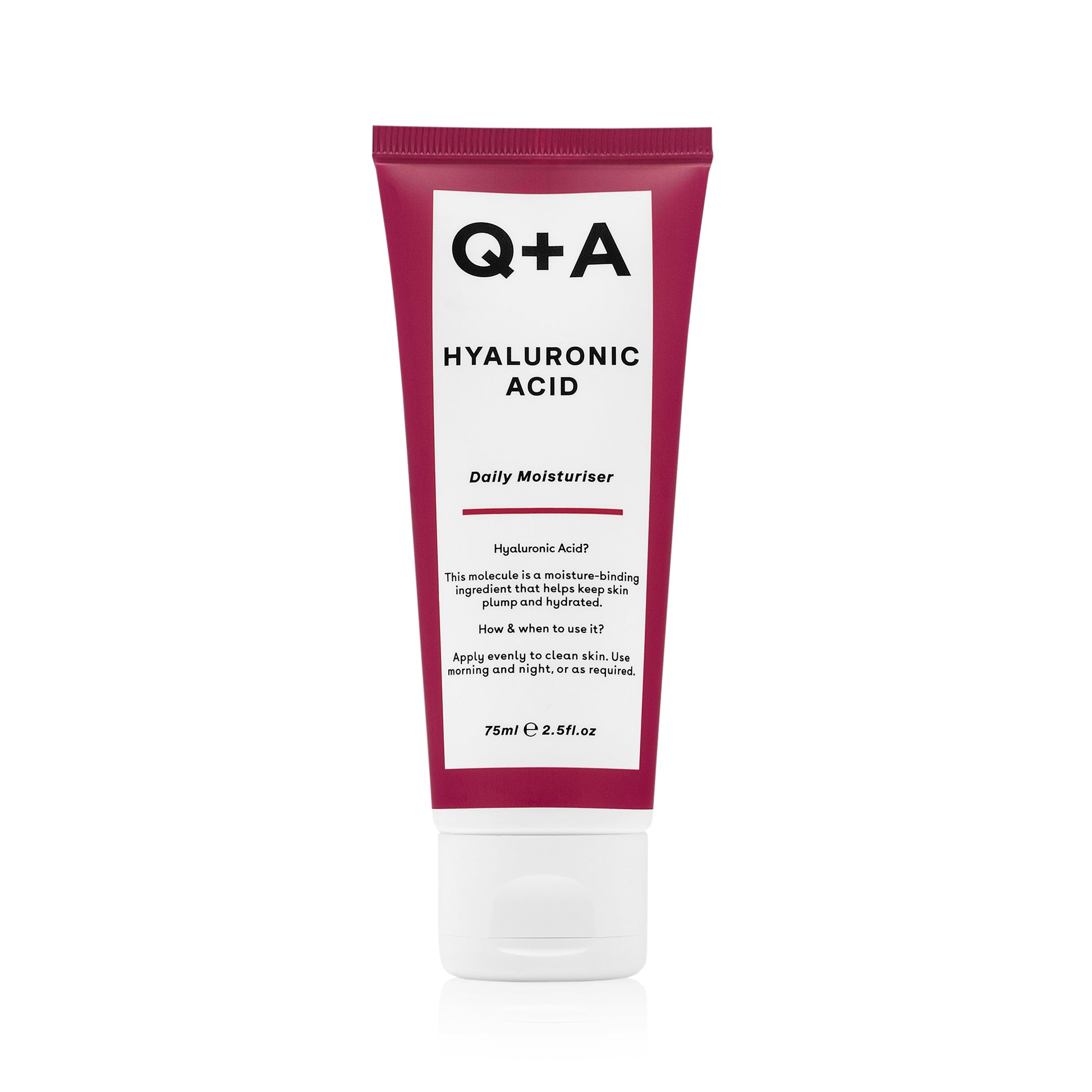 Q+A Hyaluronic Acid Daily Moisturiser -kosteusvoide 75ml hyaluronihappo