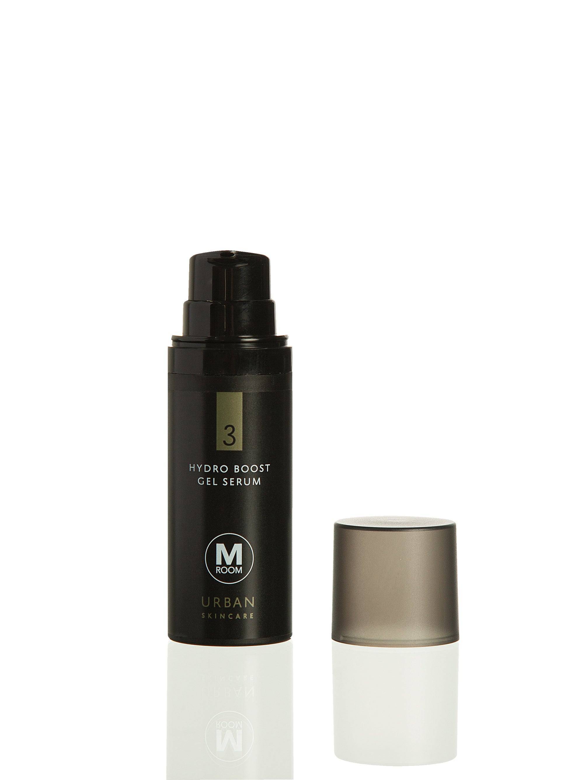 M Room Urban Skincare Hydro Boost Gel Serum for Men pump