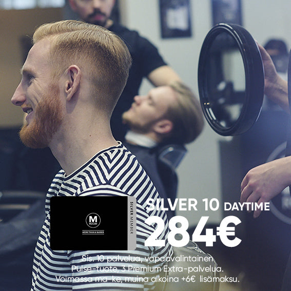 Silver 10 Daytime Membership to M Room Barberstore (for students and seniors)