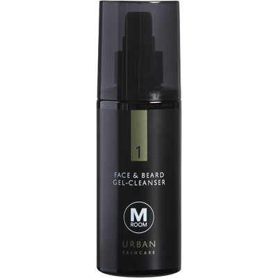 M Room 1 face and beard gel-cleanser urban skincare puhdistus geeli