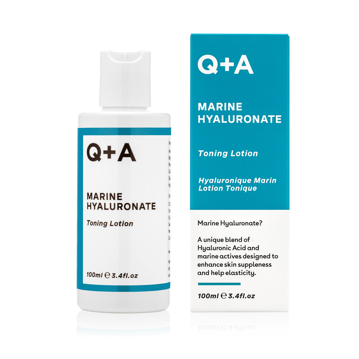 Q+A Marine Hyaluronate Toning Lotion - kosteuttava kasvovesi pakkaus 100ml