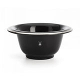 Mühle saippuakulho musta posliini logo sivussa