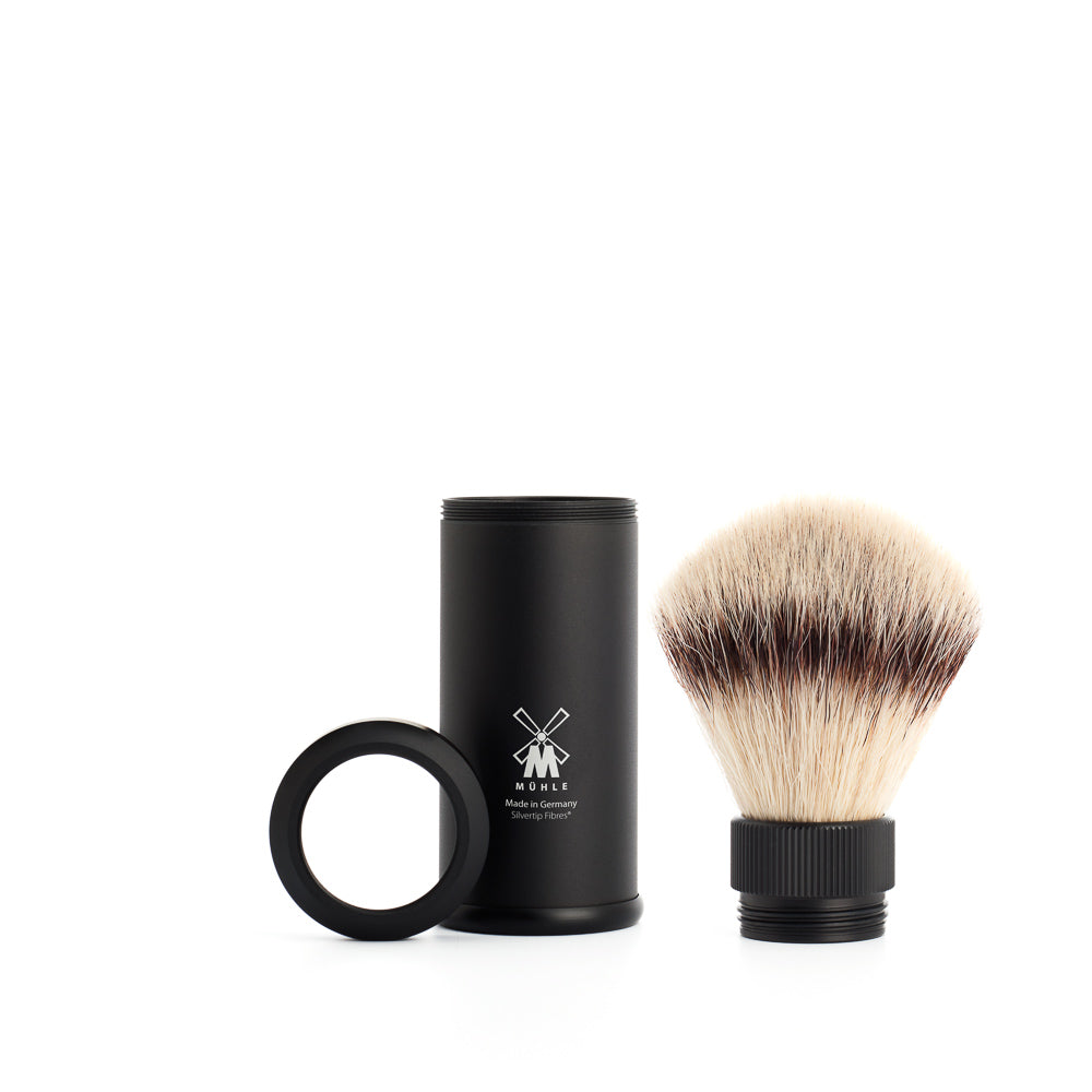 Mühle Travel Shaving Brush matkapartasuti kierrettävällä vaihtopäällä