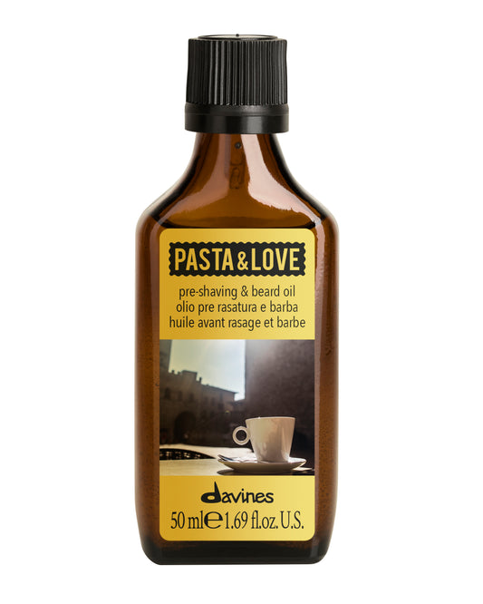 Pasta & Love Pre-Shaving & Beard Oil partaöljy ja pre-shave-öljy lasipullo