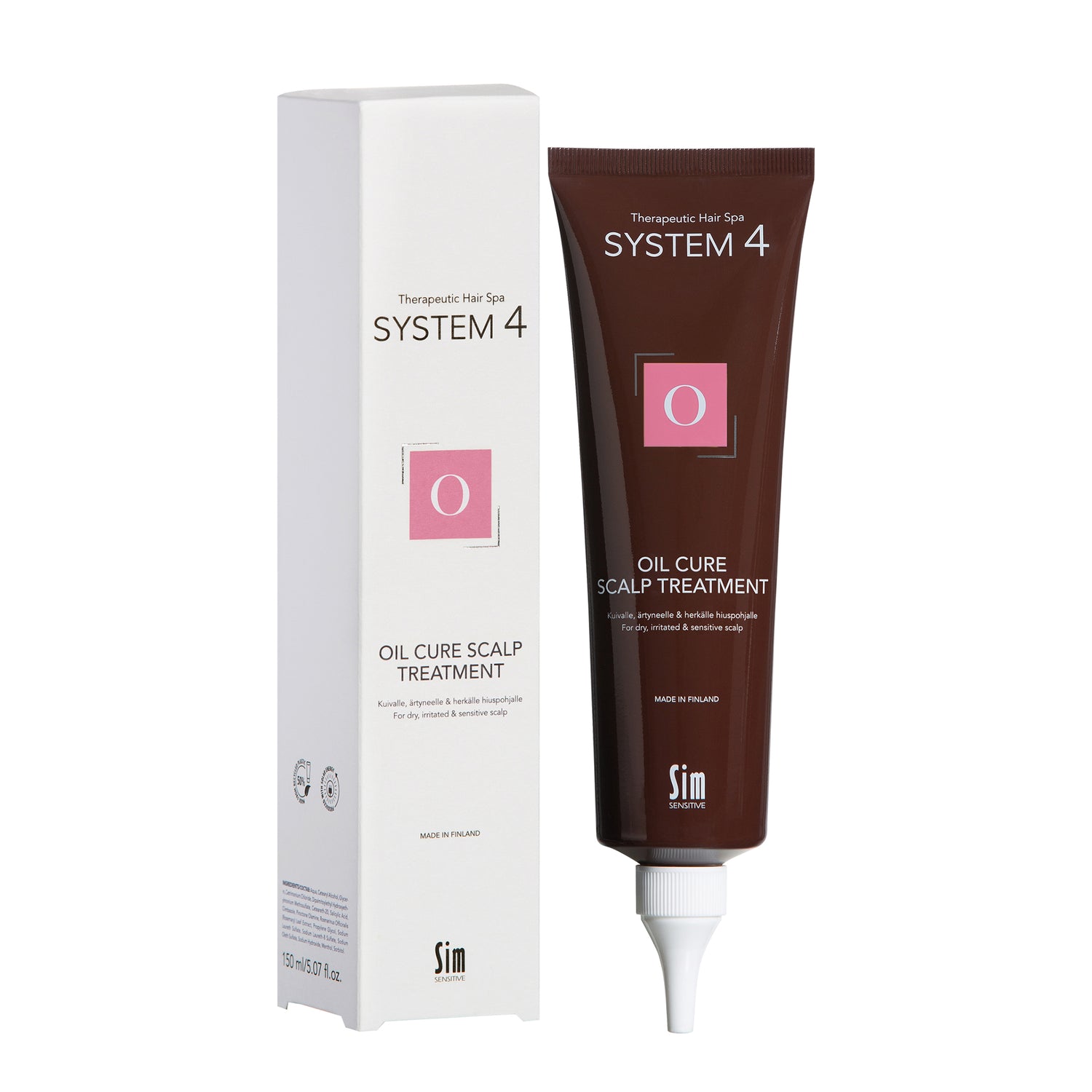 Sim Sensitive System 4 Oil Cure Scalp Treatment -Päänahan hoitoaine kuivalle, ärtyneelle ja herkälle hiuspohjalle