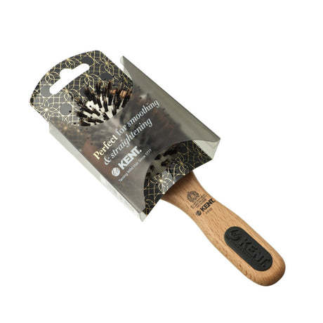 Kent Perfect for smoothing and straightening PF02 pieni puinen hiusharja luonnonharjaksilla ja nylonharjaksilla