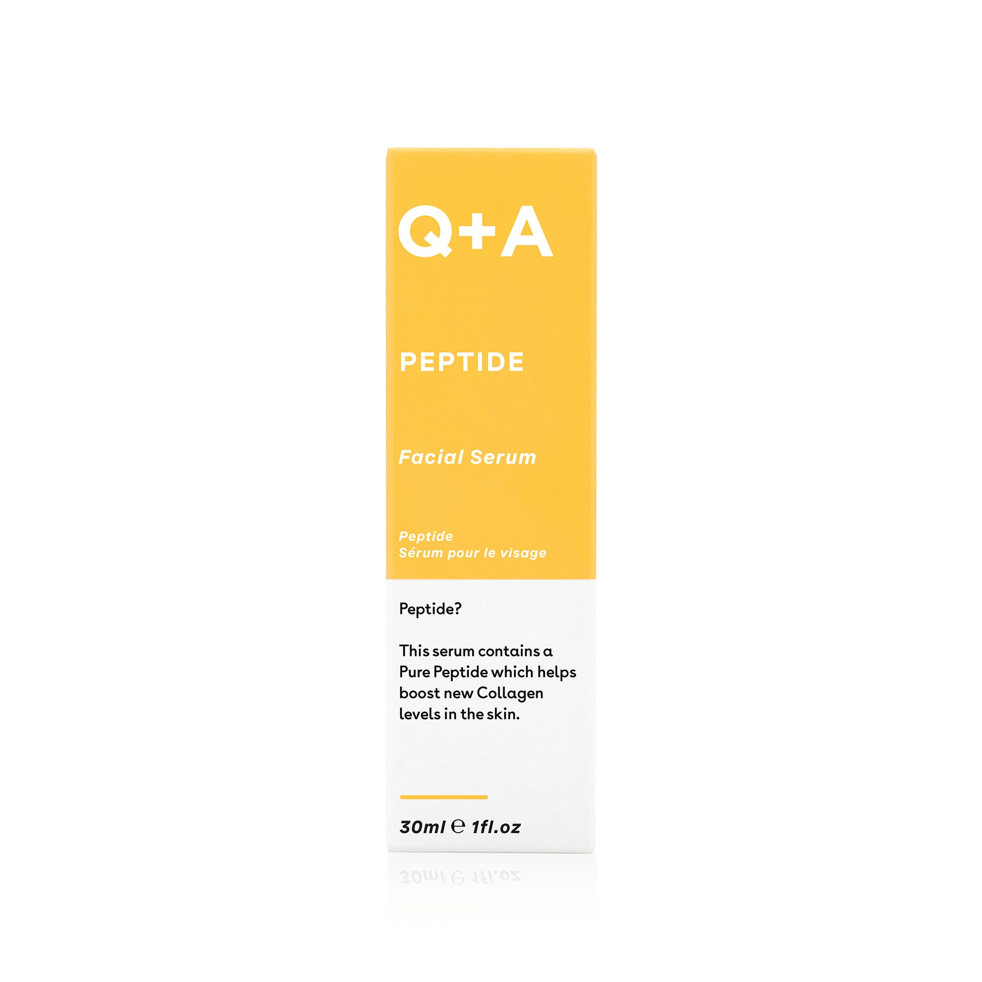 Q+A Peptide Facial Serum -anti-age-seerumi peptidi seerumi front pakkaus