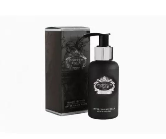 Portus Cale Black Edition After Shave Balm ylellinen aftershavebalsami luxus musta pumppupullo
