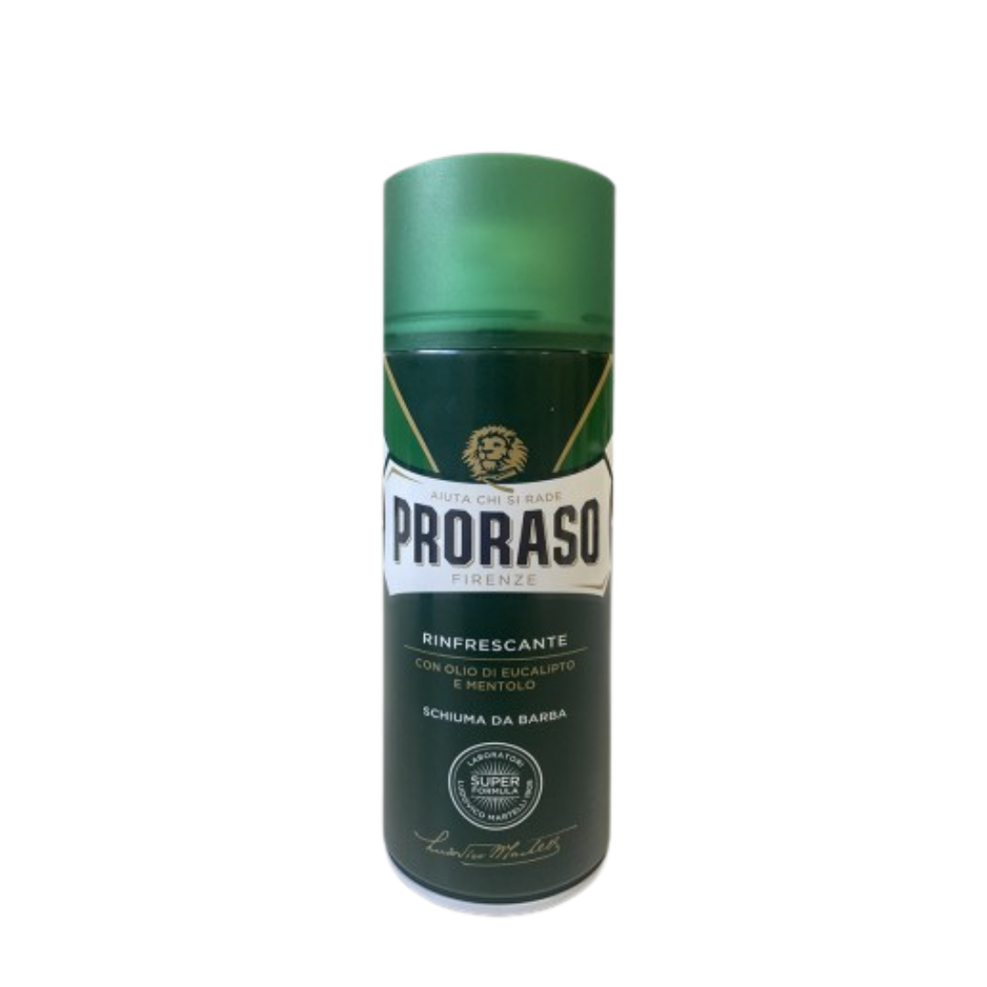 Proraso Green Shaving Foam Refreshing Menthol & Eucalyptus -partavaahto vihreä 400 ml