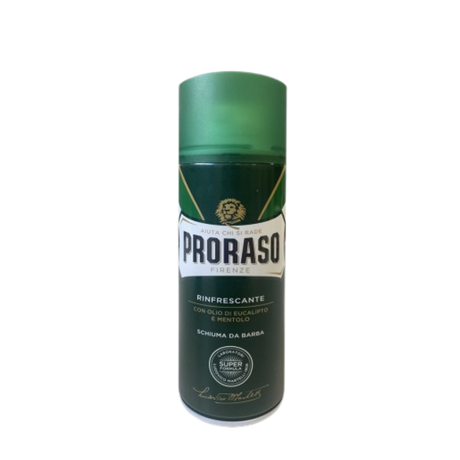Proraso Green Shaving Foam Refreshing Menthol & Eucalyptus -partavaahto vihreä 400 ml