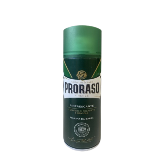 Proraso Green Shaving Foam Refreshing Menthol & Eucalyptus -partavaahto vihreä 400 ml