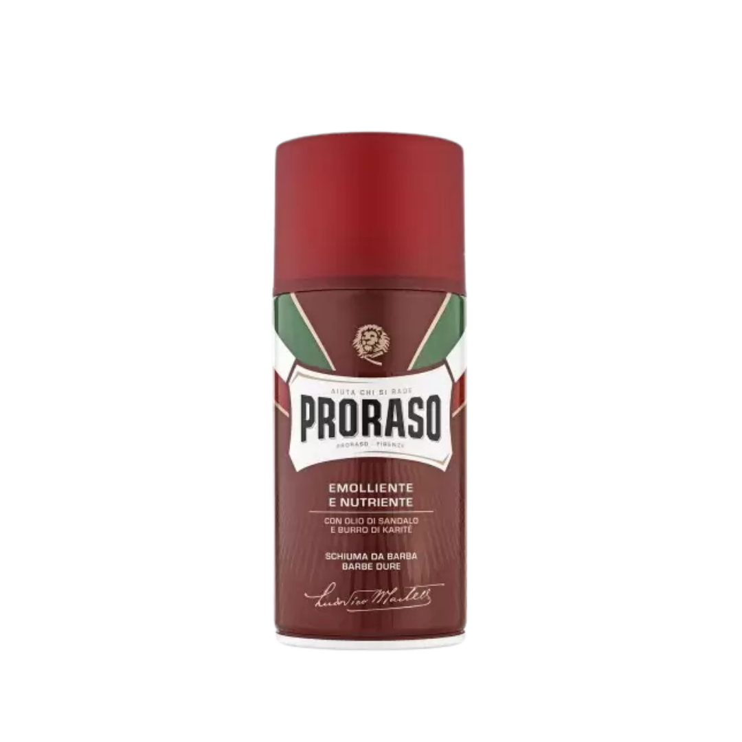 Proraso Red Shaving Foam Sandalwood & Shea 300 ml -partavaahto punainen