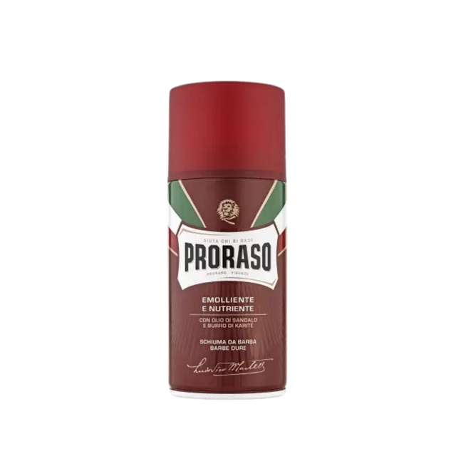 Proraso Red Shaving Foam Sandalwood & Shea 300 ml -partavaahto punainen