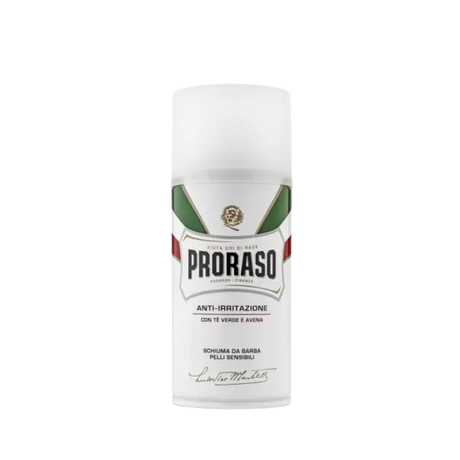 Proraso White Shaving Foam Sensitive Oat & Green Tea -partavaahto valkoinen 300 ml
