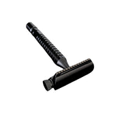RazoRock Switch Black V2 Razor - partahöylä ja shavette kaksi yhdessä kiiltävä musta väri