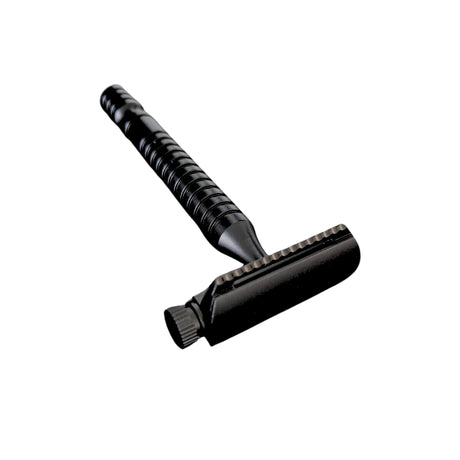 RazoRock Switch Black V2 Razor - partahöylä ja shavette kaksi yhdessä kiiltävä musta väri