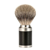 Mühle Rocca Badger Shaving Brush mäyränkarvapartasuti musta hopea black silver