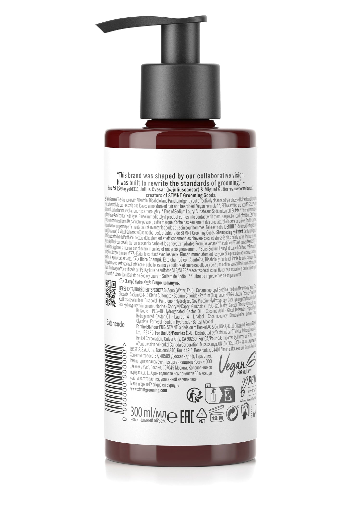 STMNT Hydro Kosteuttava Shampoo Pakkaus Back