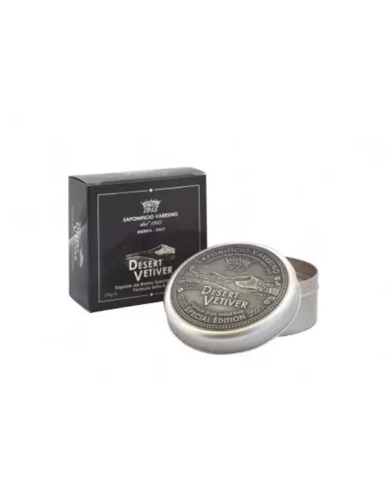 Saponificio varesino desert vetiver metal shaving soap parranajo saippua