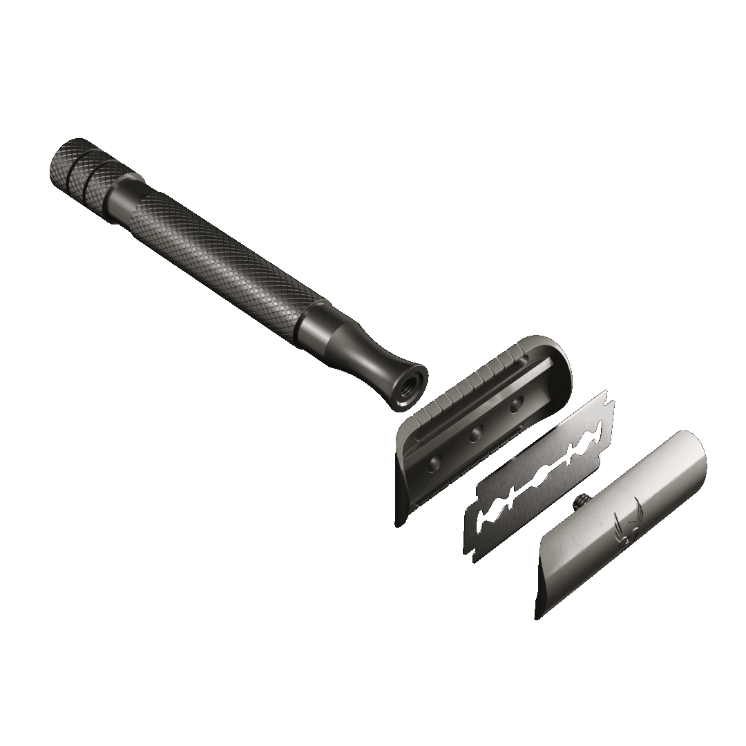 The Beard Struggle Safety Razor partaöylä osat gif