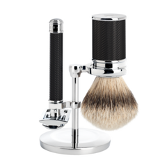 Mühle Shaving Set S 091 M 89 BLACK -parranajosetti, musta