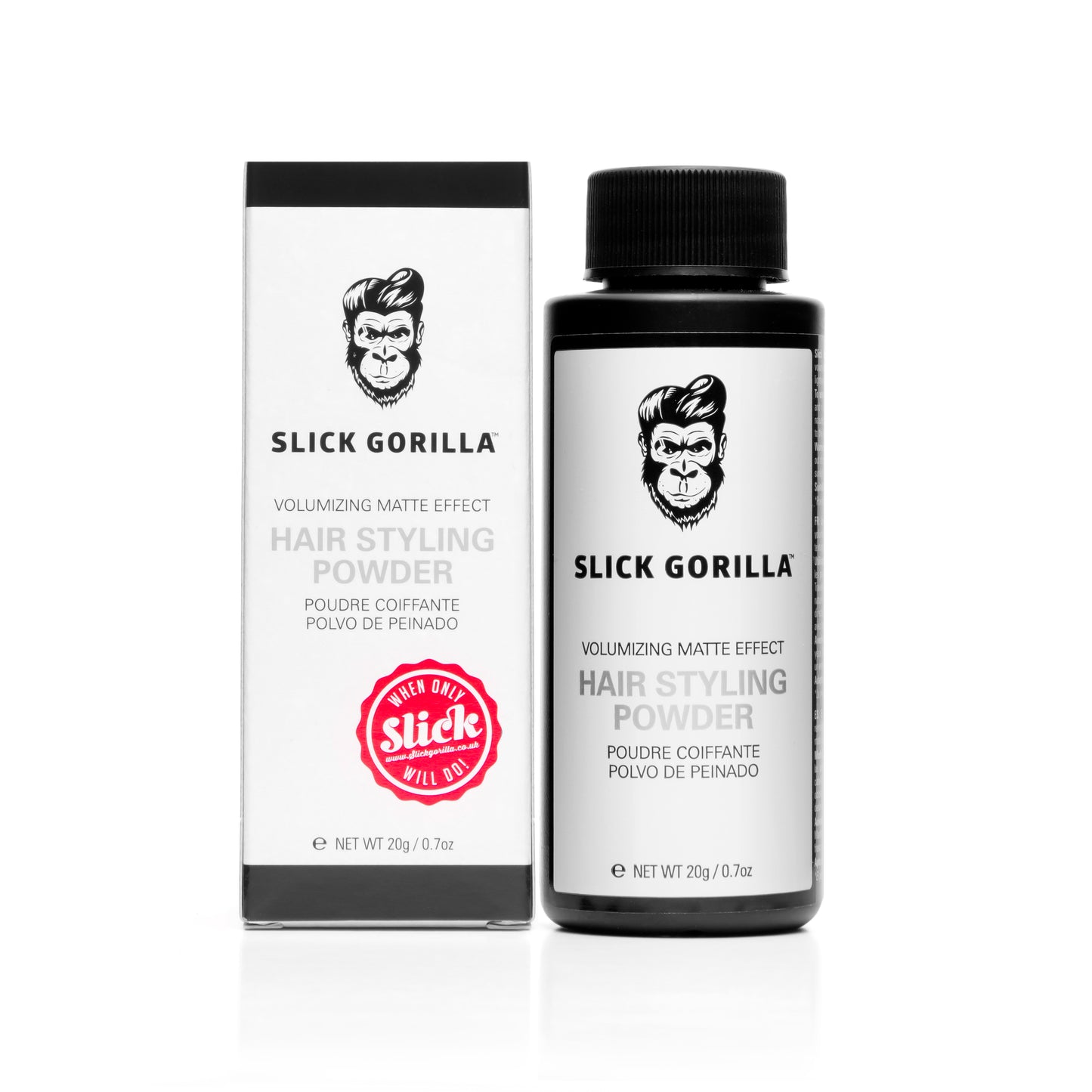 Slick Gorilla Hair Styling Powder hiuspuuteri pakkaus 20 g