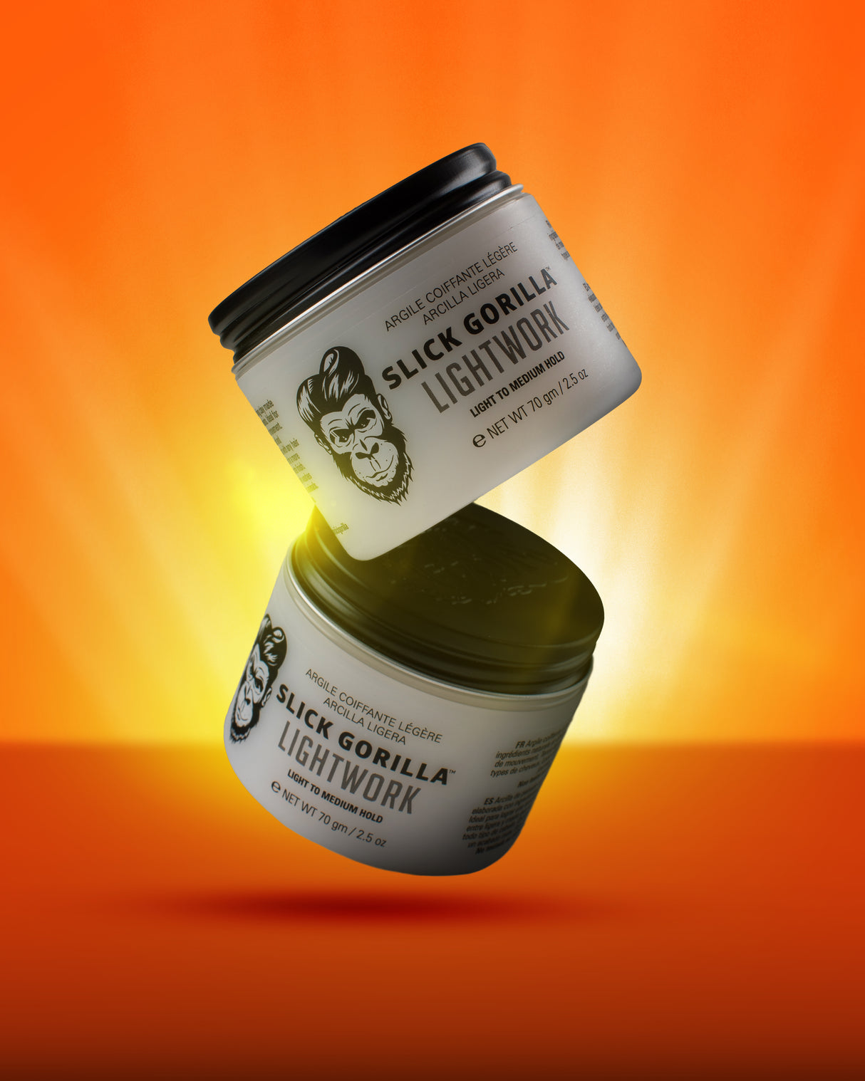 Slick Gorilla Lightwork hiusvahat 70 g oranssi tausta