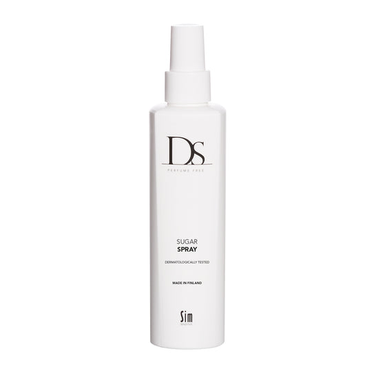 Sim sensitive DS sugar spray hajusteeton tuuheuttava sokerisuihke  200ml dermatologisesti testattu vegaaninen