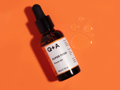 Q+A Super Food Facial Oil -kasvoöljy öljy pipettipullossa 30 ml