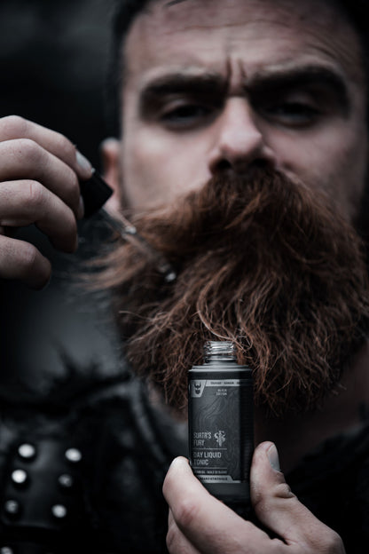 The beard struggle day liquid tonic Surtr's Fury -partaöljy pipettipullossa 30 ml