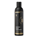 Beard Struggle Radiance Beard Conditioner Valhalla's Gates -partahoitoaine 240 ml musta pullo kultaisilla ja valkoisilla teksteillä