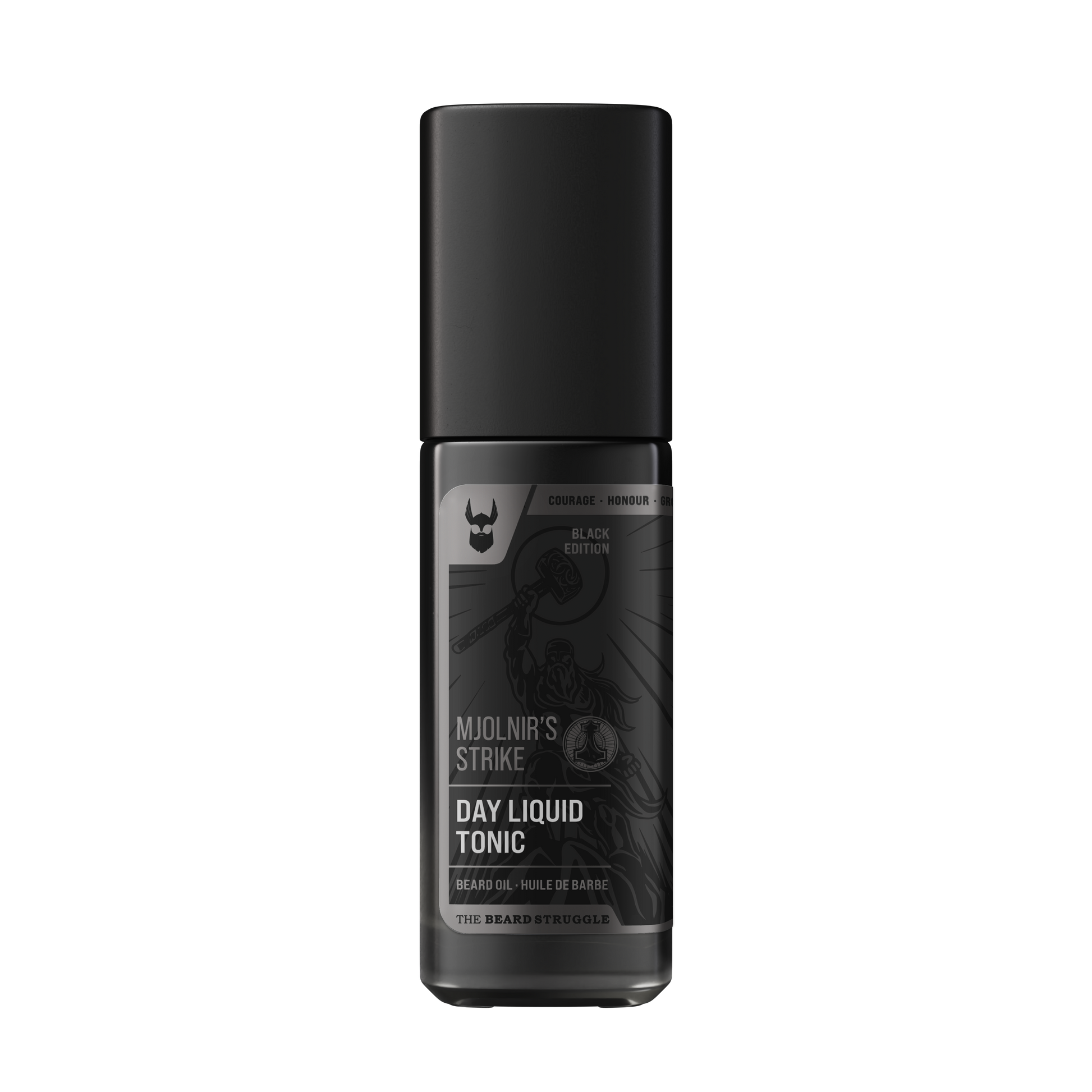 The Beard Struggle Day Liquid Tonic Beard Oil Mjolnirs Strike 30 ml Black Edition partaöljy