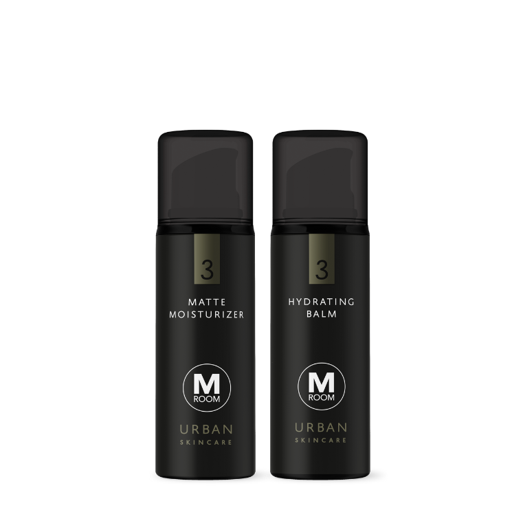 M Room Urban Skincare Moisturizer Bundle Matte moisturizer and Hydrating balm