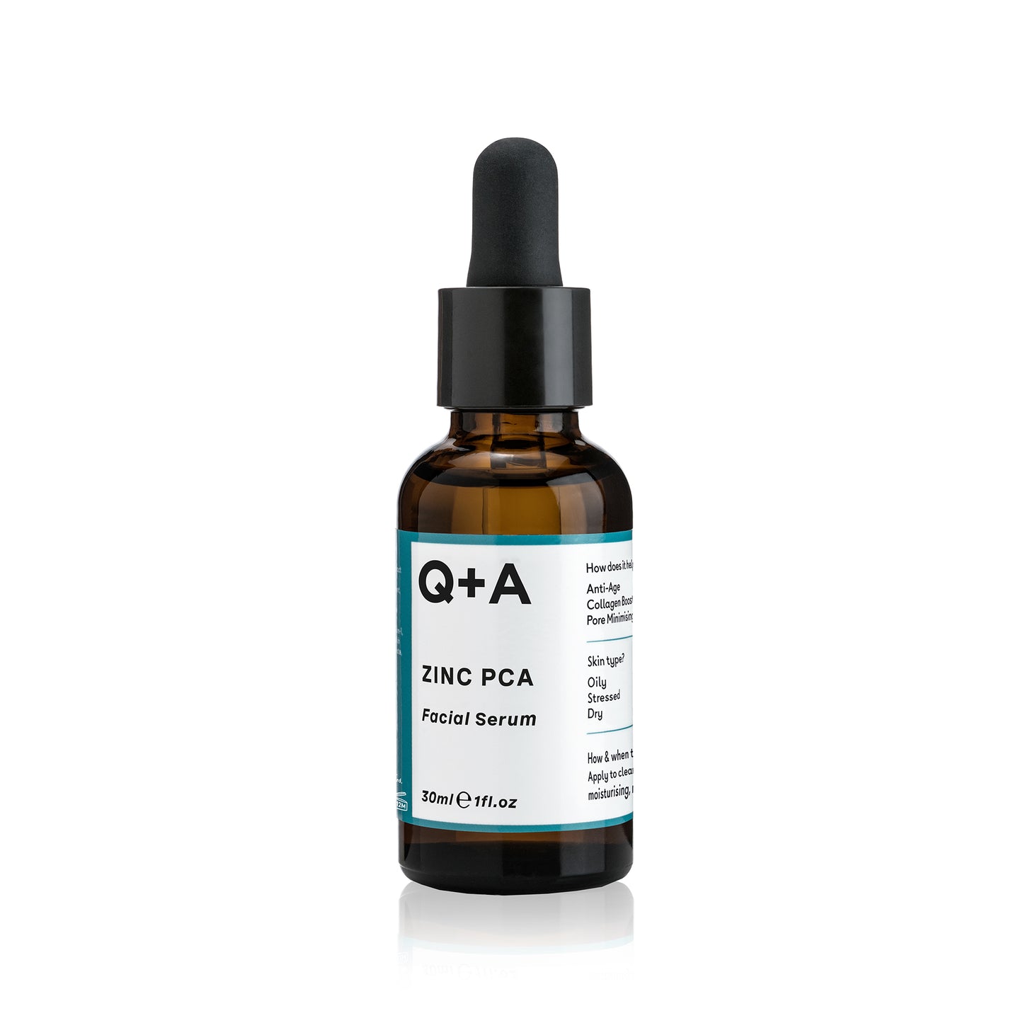 Q+A Zinc PCA Facial Serum - seerumi rasvoittuvalle iholle 30ml