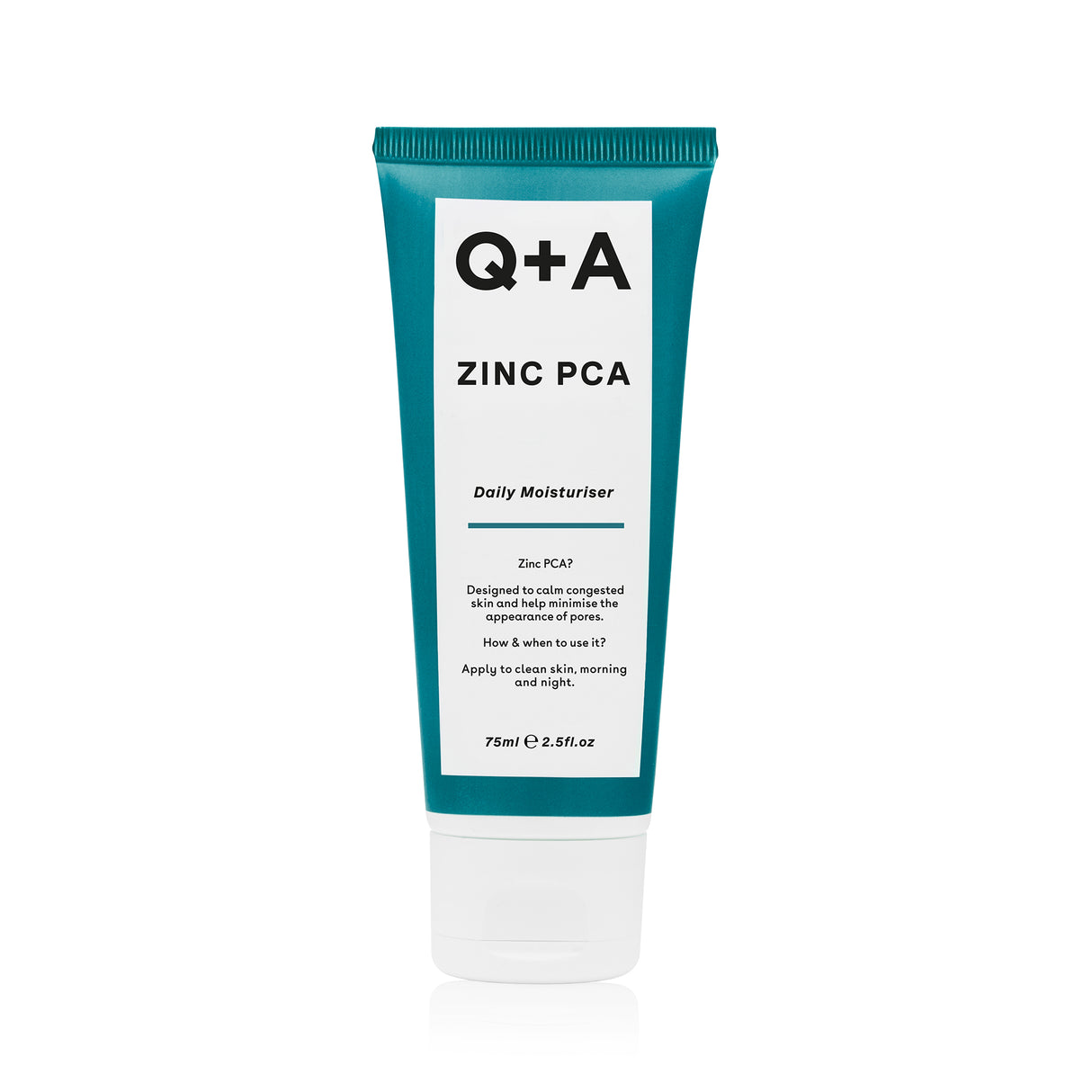 Q+A Zinc PCA Daily Moisturiser - kosteusvoide rasvoittuvalle iholle 75ml