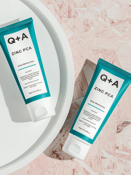 Q+A Zinc PCA Daily Moisturiser - kosteusvoide rasvoittuvalle iholle sinkkivoide 75ml