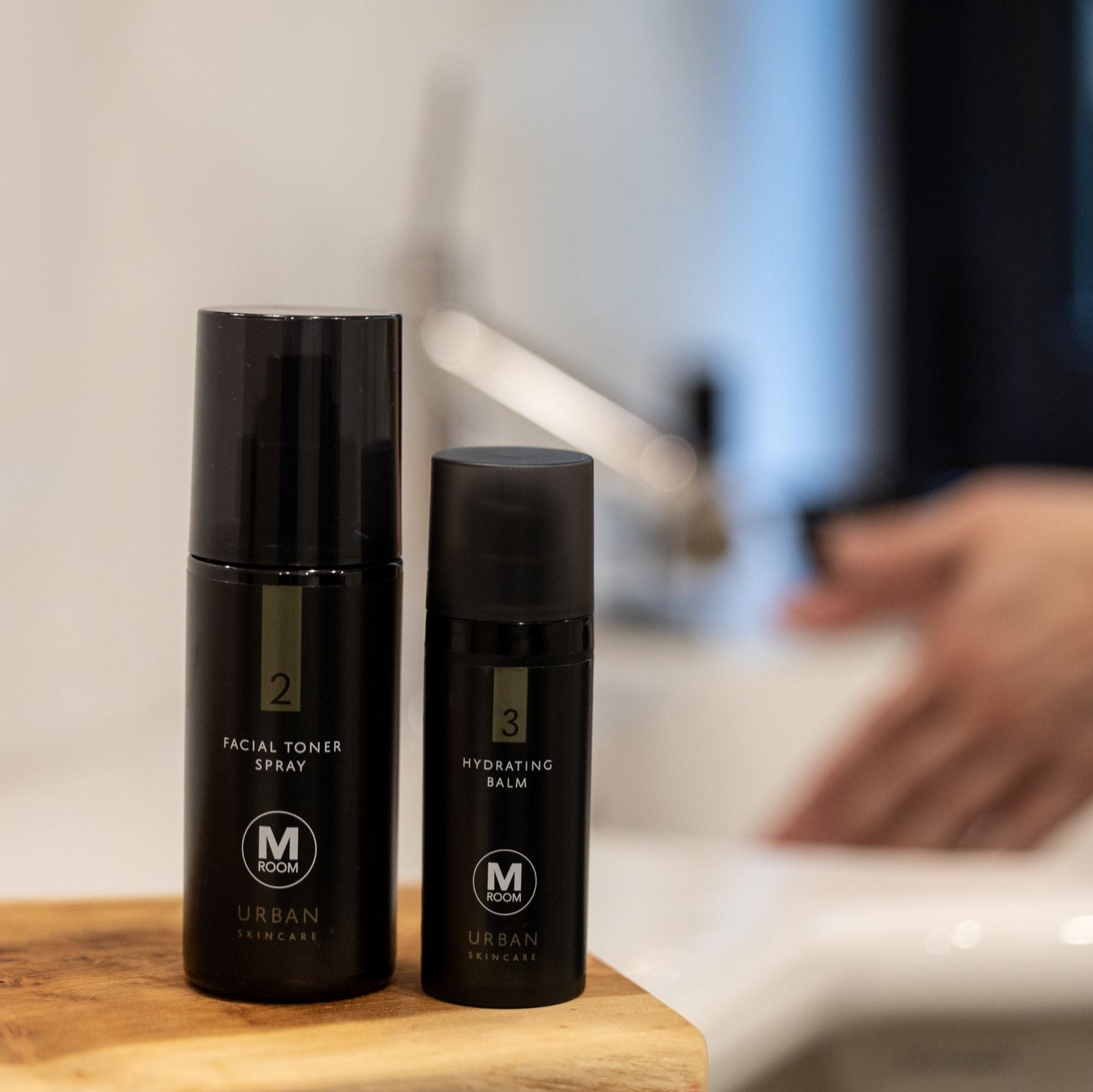 M Room Urban Skincare Facial Toner Spray and Hydrating Balm